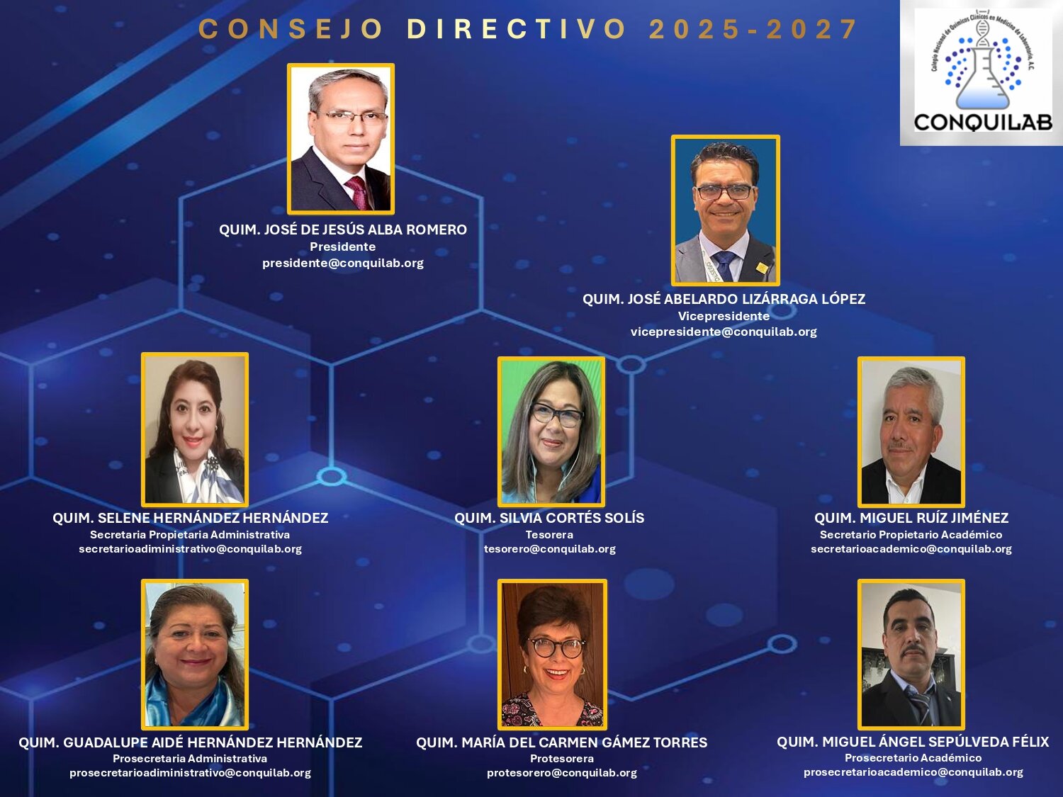 Consejo directivo CONQUILAB
